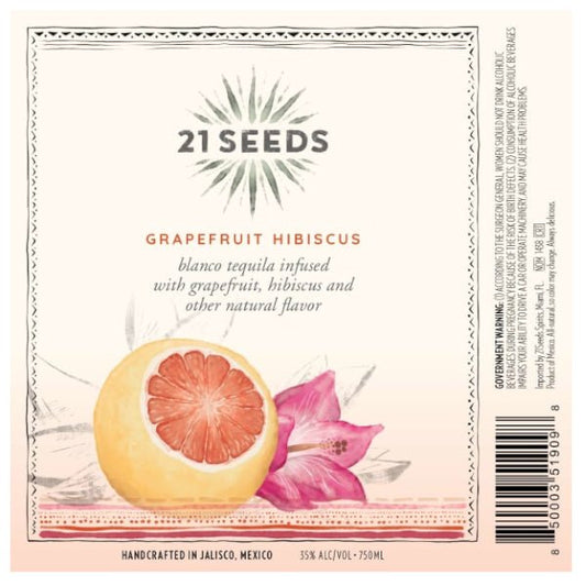 21 Seeds Grapefruit Hibiscus 750ml - Amsterwine - Spirits - 21 Seeds