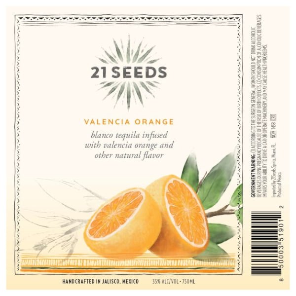 21 Seeds Valencia Orange 750ml - Amsterwine - Spirits - 21 Seeds