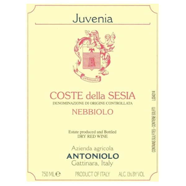 Antoniolo Juvenia Nebbiolo Coste della sesia 750ml - Amsterwine - Wine - Antoniolo