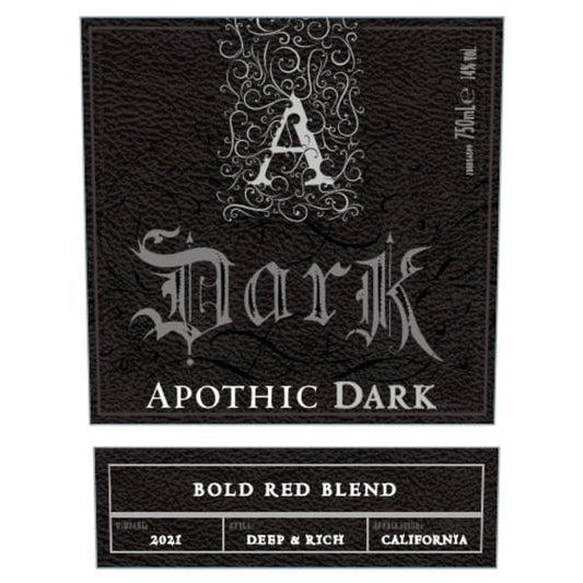 Apothic Dark 750ml - Amsterwine - Wine - Apothic