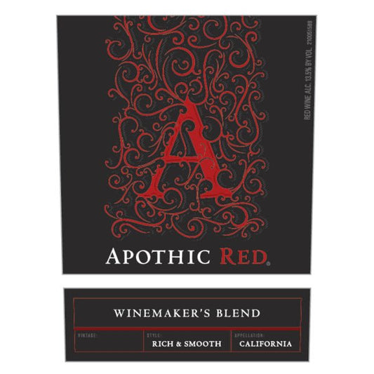 Apothic Red 750ml - Amsterwine - Wine - Apothic