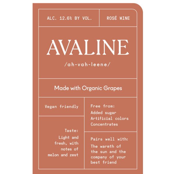 Avaline Rose 750ml - Amsterwine - Wine - Avaline