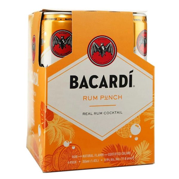 Bacardi CKTL Rum Punch 355ml x 4Cans - Amsterwine - Spirits - Bacardi