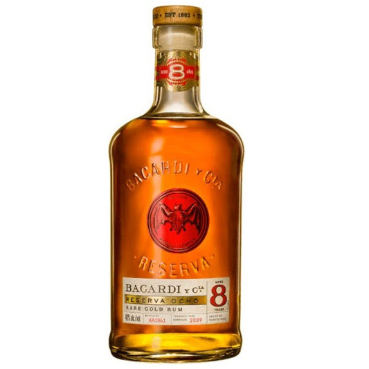 Bacardi Rum Gold Ocho 8 Year 750ml - Amsterwine - Spirits - Bacardi