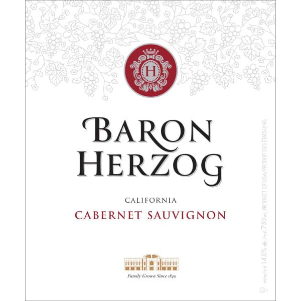 Baron Herzog Cabernet Sauvignon 750ml - Amsterwine - Wine - Baron Herzog