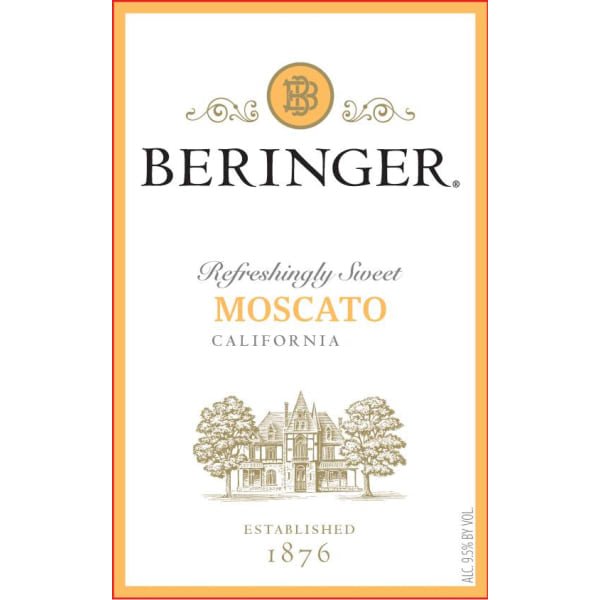 Beringer Moscato 750ml - Amsterwine - Wine - Beringer Vineyards