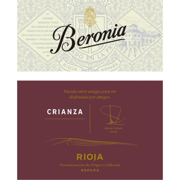 Beronia Rioja Crianza 750ml - Amsterwine - Wine - Beronia