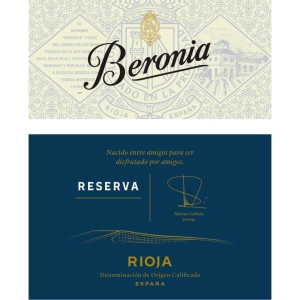 Beronia Rioja Reserva 750ml - Amsterwine - Wine - Beronia