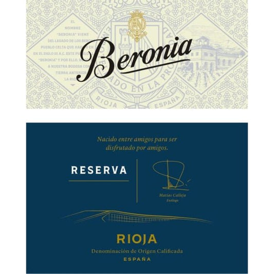 Beronia Rioja Reserva 750ml - Amsterwine - Wine - Beronia