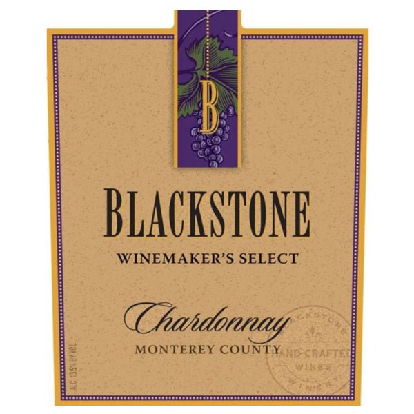 Blackstone Winemaker's Select Chardonnay 750ml - Amsterwine - Wine - Blackstone