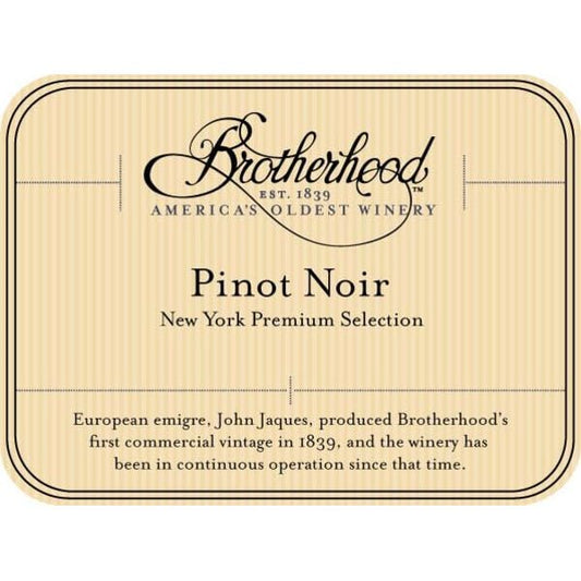 Brotherhood Pinot Noir 750ml - Amsterwine - Wine - Brotherhood
