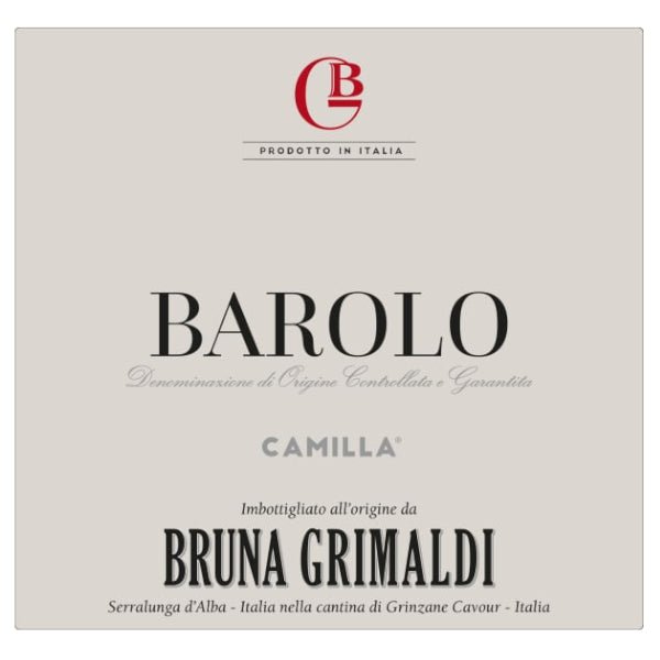 Bruna Grimaldi Barolo Camilla 750ml - Amsterwine - Wine - Bruna Grimaldi