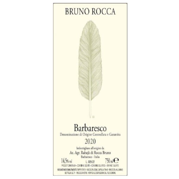 Bruno Rocca Barbaresco 750ml - Amsterwine - Wine - Bruno Rocca