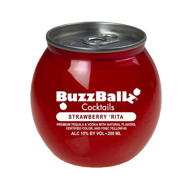 Buzzballz Strawberry Margarita 200ml - Amsterwine - Spirits - Buzzballz