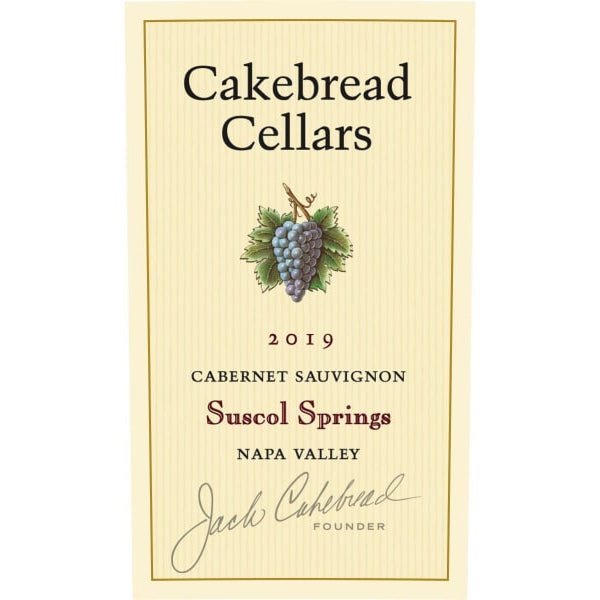 Cakebread Cabernet Sauvignon Suscol Springs 750ml - Amsterwine - Wine - Cakebread