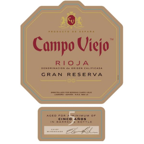 Campo Viejo Rioja Gran Reserva 750ml - Amsterwine - Wine - Campo Viejo