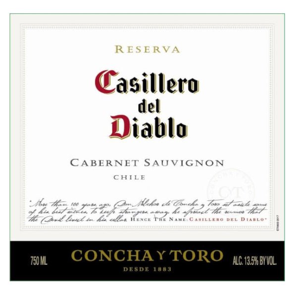 Casillero del Diablo Cabernet Sauvignon 750ml - Amsterwine - Wine - Castillero del Diablo