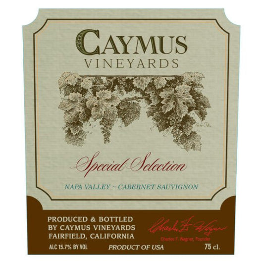 Caymus Cabernet Sauvignon Special Selection 750ml - Amsterwine - Napa Cabernet - Caymus Vineyards