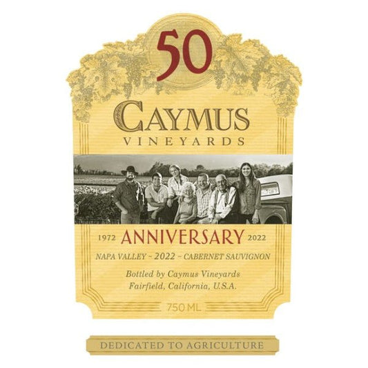 Caymus Napa Valley Cabernet Sauvignon (50th Anniversary) 2022 - Amsterwine - Napa Cabernet - Caymus Vineyards