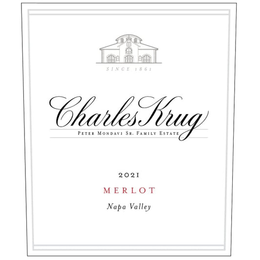 Charles Krug Merlot 750ml - Amsterwine - Wine - Charles Krug