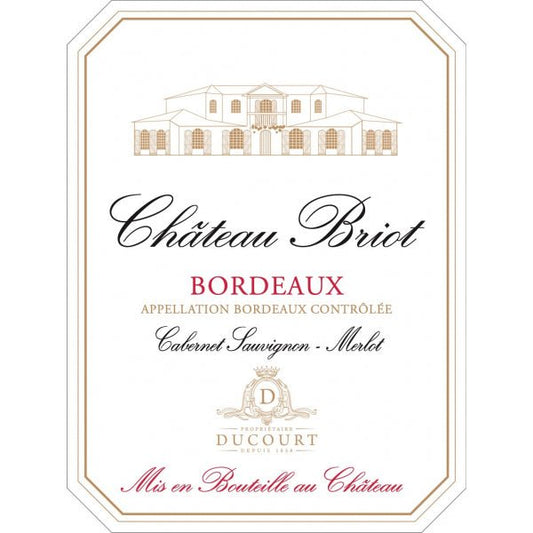 Chateau Briot Bordeaux 750ml - Amsterwine - Wine - Chateau Briot