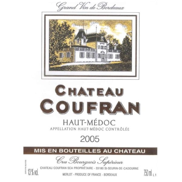 Chateau Coufran Haut Medoc 750ml - Amsterwine - Wine - Chateau Coufran