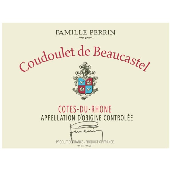 Chateau de Beaucastel Coudoulet Rouge 750ML - Amsterwine - Wine - Chateau Beaucastel