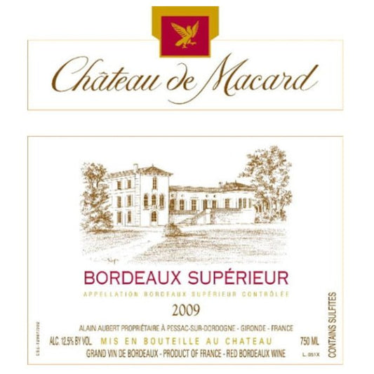 Chateau de Macard Bordeaux Superieur 750ml - Amsterwine - Wine - Chateau de Macard