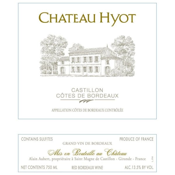 Chateau Hyot 750ml - Amsterwine - Wine - Chateau Hyot