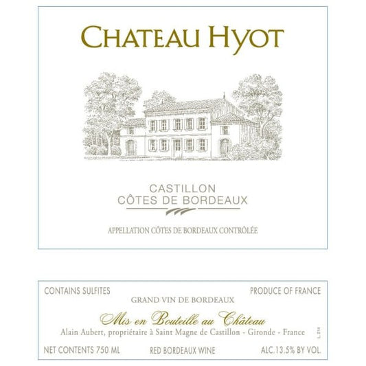 Chateau Hyot 750ml - Amsterwine - Wine - Chateau Hyot