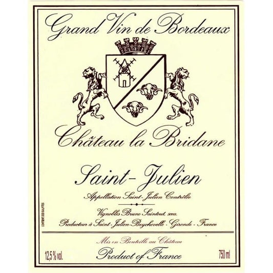 Chateau La Bridane St Julien 750ml - Amsterwine - Wine - Chateau La Bridane