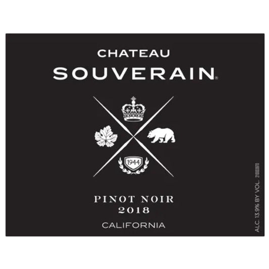 Chateau Souverain Pinot Noir 750ML - Amsterwine - Wine - Chateau Souverain