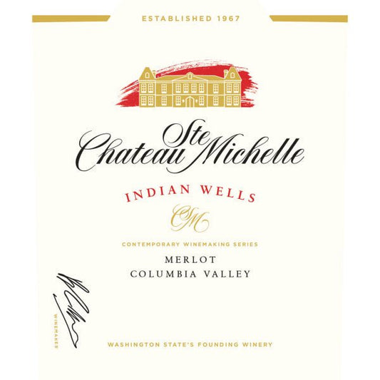Chateau Ste. Michelle Merlot Indian Wells 750ml - Amsterwine - Wine - Chateau Ste. Michelle