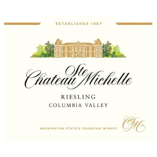 Chateaueau Ste. Michelle Riesling 750ml - Amsterwine - Wine - Chateau Ste. Michelle