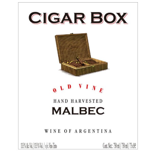 Cigar Box Malbec 750ml - Amsterwine - Wine - Cigar Box