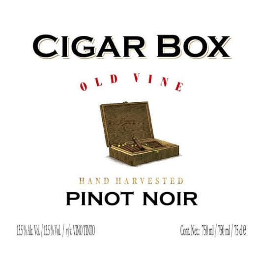 Cigar Box Old Vine Pinot Noir 750ml - Amsterwine - Wine - Cigar Box