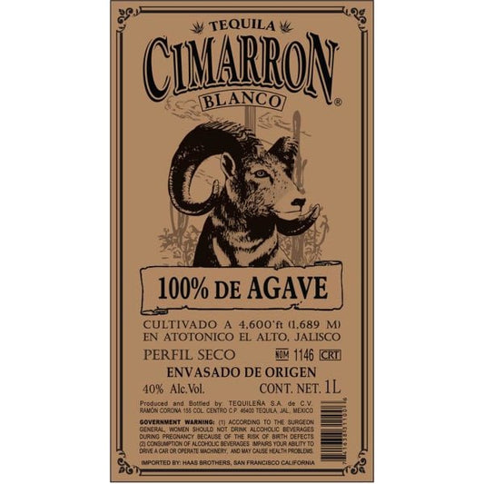 Cimarron Tequila Blanco 375ml - Amsterwine - Spirits - Cimarron