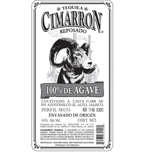 Cimarron Tequila Reposado 750ml - Amsterwine - Spirits - Cimarron