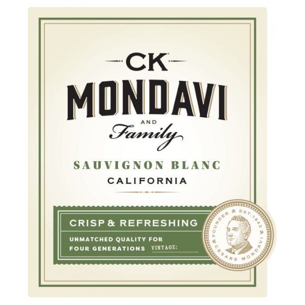 CK Mondavi Sauvignon Blanc 750ml - Amsterwine - Wine - CK Mondavi