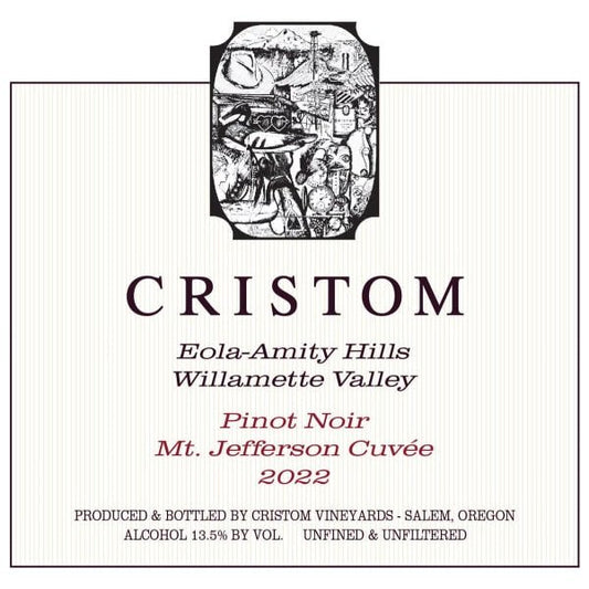 Cristom Mt. Jefferson Cuvee Pinot Noir 750ml - Amsterwine - Wine - Cristom