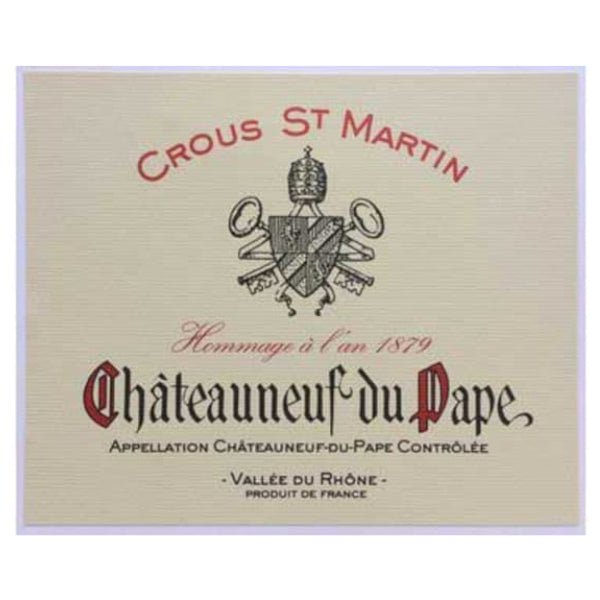 Crous St Martin Chateauneuf-du-Pape 750ml - Amsterwine - Wine - Crous