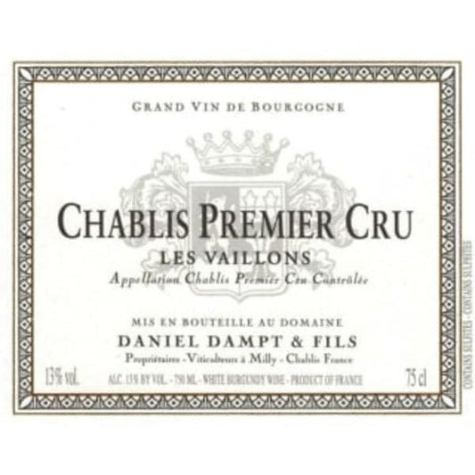 Daniel Dampt Chablis Premier Cru Les Vaillons 750ml - Amsterwine - Wine - Daniel Dampt