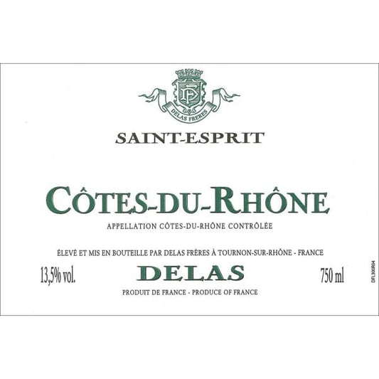 Delas Cote du Rhone St. Esprit Blanc 750ml - Amsterwine - Wine - Delas