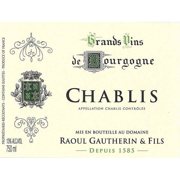 Domaine Gautherin Chablis 750ml - Amsterwine - Wine - Domaine Ferrand