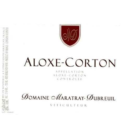 Domaine Maratray Dubreuil Aloxe Corton 750ml - Amsterwine - Wine - Domaine
