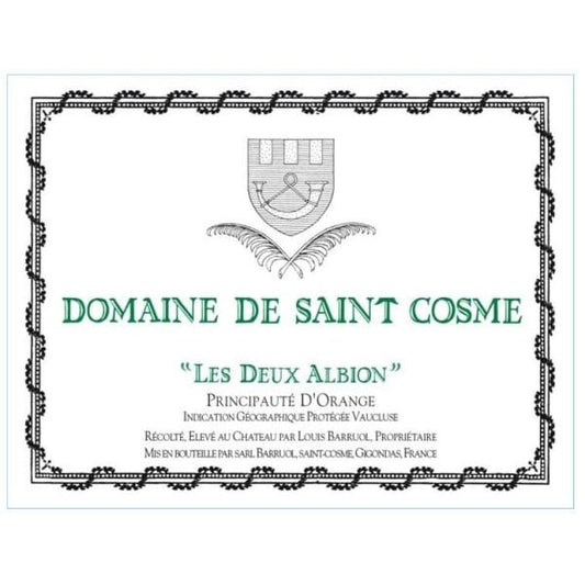 Domaine St Cosme Les Deux Albion D'Orange 750ml - Amsterwine - Wine - Domaine St Cosme