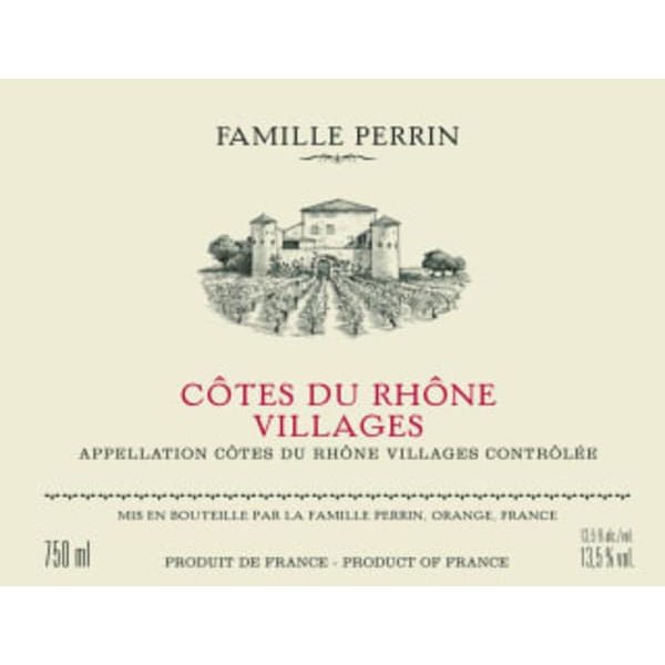 Famille Perrin Cotes Du Rhone Villages 750ml - Amsterwine - Wine - Perrin