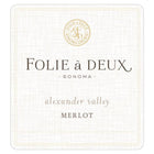 Folie a Deux Alexander Valley Merlot 750ml - Amsterwine - Wine - Folie a Deux