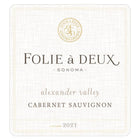 Folie a Deux Cabernet Sauvignon Alexander Valley 750ml - Amsterwine - Wine - Folie a Deux