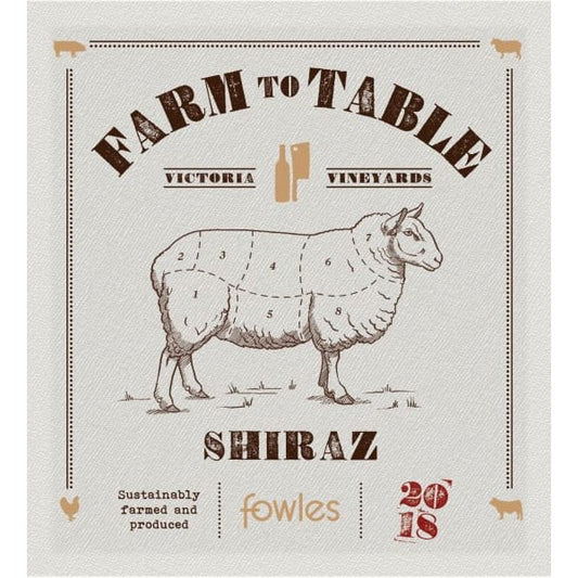 Fowles Farm to Table Shiraz 750ml - Amsterwine - Wine - Fowles Wine